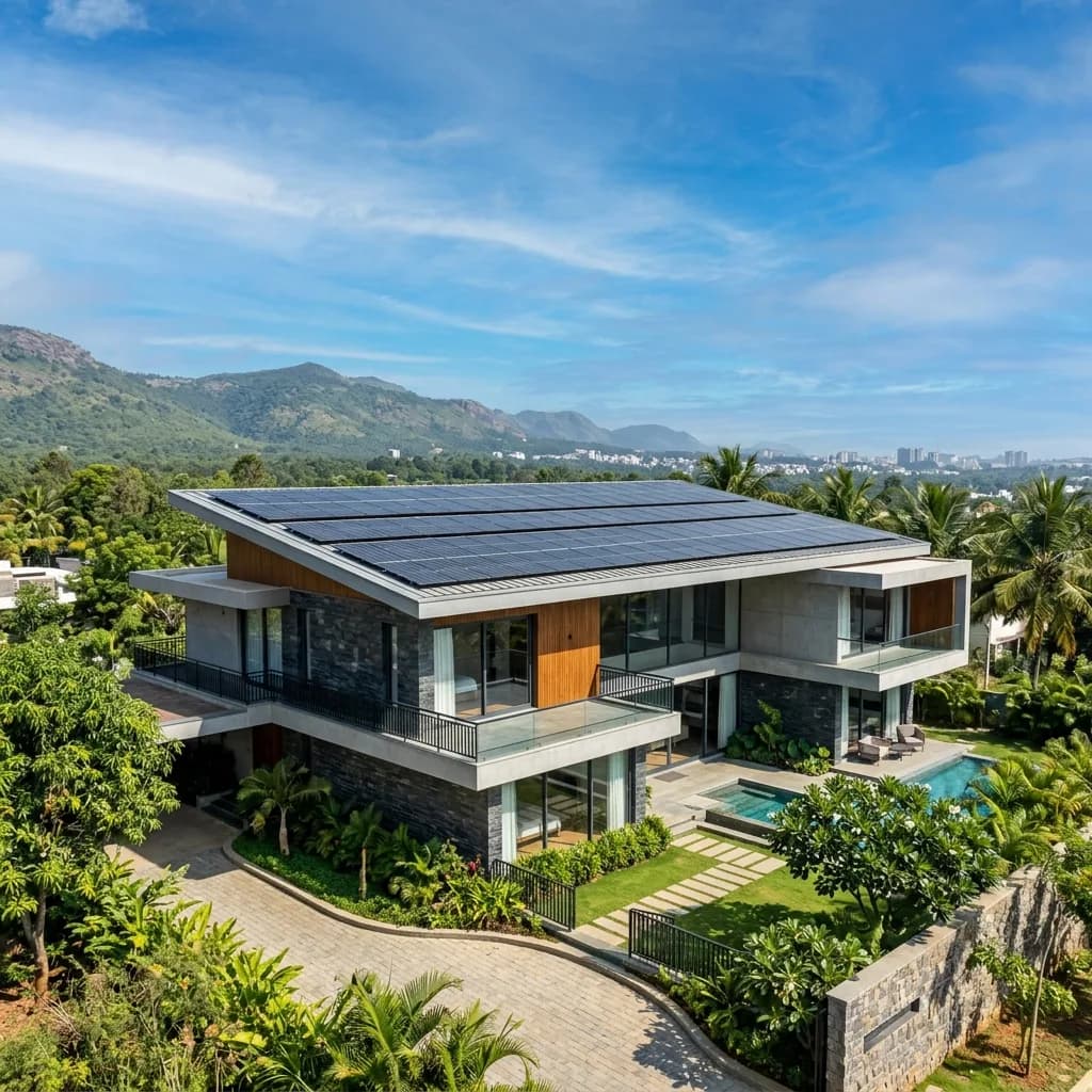 Residential Solar Panel Installation in Nellore by ELRIX ENERGY